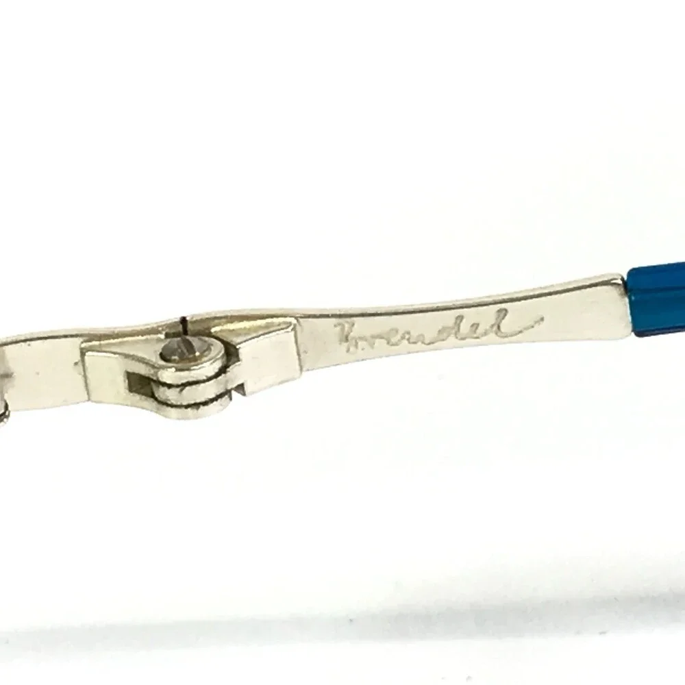 Brendel Eyeglasses Frames MOD.4577 COL.1 Blue Matte Silver Wire Rim 50-21-140